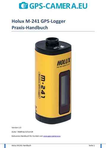 German manual Holux M-241 GPS-Logger