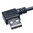 USB-cable (A to Mini B) 25 cm - angled plug